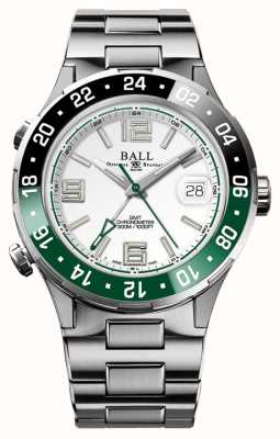 Ball Watch Company Roadmaster Pilot GMT Limited Edition grün/schwarze Lünette DG3038A-S3C-WH
