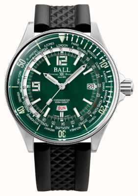 Ball Watch Company Engineer Master II Diver Worldtime (42 mm), grünes Zifferblatt, schwarzes Kautschukarmband DG2232A-PC-GR
