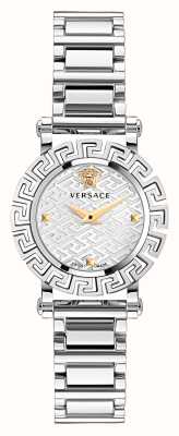 Versace Greca-Glam | silbernes Zifferblatt | Edelstahlarmband VE2Q00322