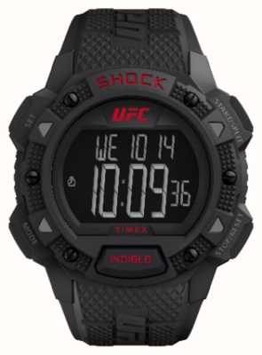 Timex x UFC X UFC Core Shock Digital / schwarzer Gummi TW4B27400