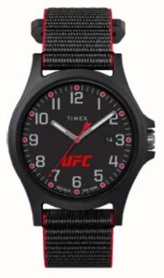 Timex X ufc apex schwarzes Zifferblatt / schwarzer Stoff TW2V55000