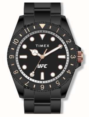 Timex x UFC Debut schwarzes Zifferblatt / schwarzer PVD-Edelstahl TW2V56800