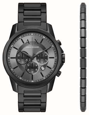 Watches™ Armani Mit Und Class Herren AUT Für Exchange First Blauem - (44 AX7151SET Mm) Geschenkset Zifferblatt
