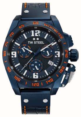 TW Steel Herren | Rallye-Weltmeisterschaft | blaues Chronographenzifferblatt | blaues Lederband TW1020