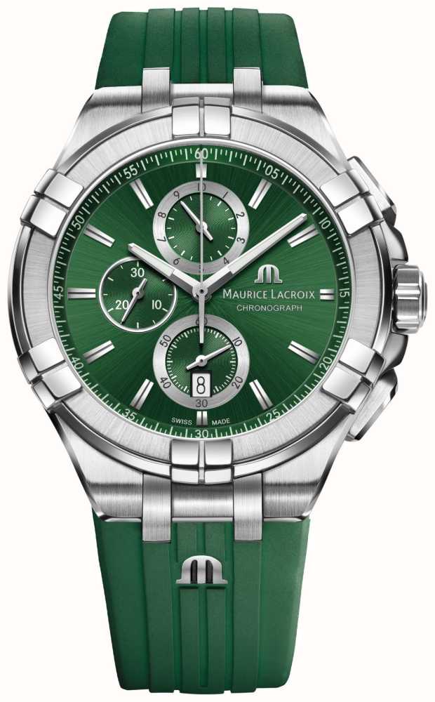 Grünes AUT - (44 Aikon / Mm), Quarz-Chronograph Zifferblatt Maurice AI1018-SS000-630-5 First Watches™ Class Lacroix
