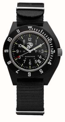 Marathon Offizieller USMC-Navigator für schwarze Piloten | Ballistisches Nylonband WW194013BK-0201