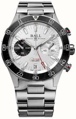 Ball Watch Company Roadmaster M Limited Edition Chronograph (41 mm) silbernes Zifferblatt / Edelstahl DC3180C-S1CJ-SL