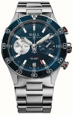 Ball Watch Company Roadmaster M Limited Edition Chronograph (41 mm) blaues Zifferblatt / Edelstahl DC3180C-S2CJ-BE