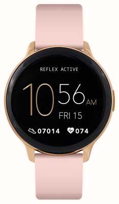 Reflex Active Multifunktions-Smartwatch der Serie 14 (45 mm), digitales Zifferblatt / rosafarbenes Silikon RA14-2142