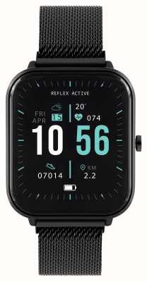Reflex Active Multifunktions-Smartwatch der Serie 15 (36 mm), digitales Zifferblatt / schwarzes PVD-Edelstahlgewebe RA15-4074