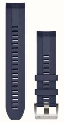 Garmin Nur Quickfit® 22 Mark Uhrenarmband – marineblaues Silikonarmband 010-13225-02
