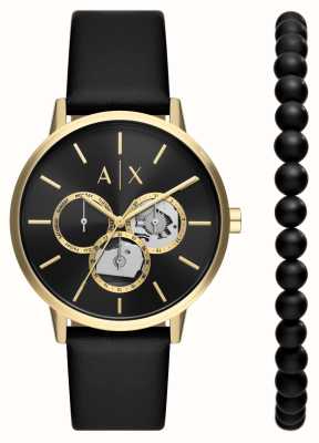 Armani Exchange Geschenkset Mit Uhren Und Armbändern Für Herren | Goldene  AX7119 - First Class Watches™ AUT