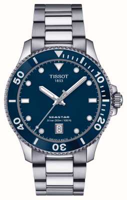 Tissot Seastar 1000 | 40mm | blaues Zifferblatt | Edelstahlarmband T1204101104100