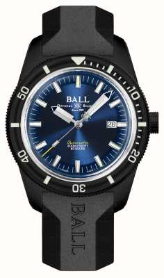Ball Watch Company Engineer ii Skindiver Heritage Chronometer in limitierter Auflage (42 mm), blaues Zifferblatt / schwarzer Kautschuk DD3208B-P2C-BE