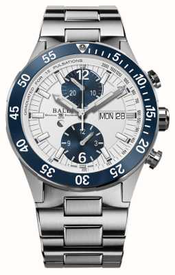 Ball Watch Company Roadmaster Rettungschronograph | 41mm | limitierte Auflage | weißes Zifferblatt | Edelstahlarmband DC3030C-S1-WH