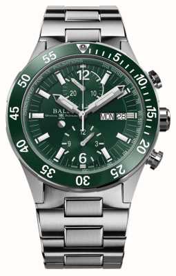 Ball Watch Company Roadmaster Rettungschronograph 41mm | limitierte Auflage | grünes Zifferblatt | Edelstahlarmband DC3030C-S2-GR