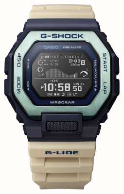 Casio G-Shock G-Lide Surf Story Armband aus biobasiertem Harz mit Digitalanzeige GBX-100TT-2ER