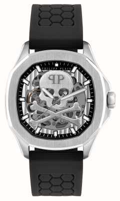 Philipp Plein $keleton $pectre hochkonisches / automatisches schwarzes Armband PWRAA0123