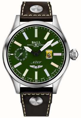 Ball Watch Company Engineer Master II Doolittle Raiders (46 mm) grünes Zifferblatt Regenbogenmarkierungen / braunes Lederarmband NM2638C-L1-GR