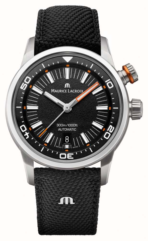 Schwarzem First Pontos Mit - Class (42 AUT Zifferblatt Mm) Watches™ Maurice Lacroix Und PT6248-SS00L-330-J Taucheruhr