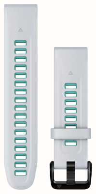 Garmin Quickfit® 20-Armband, nur Whitestone/Aqua-Silikon 010-13279-07