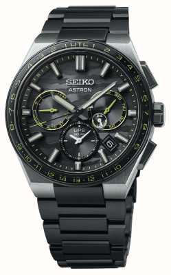 Seiko Astron „Cyber ​​Yellow“ GPS Solar 5x Dual-Time Limited Edition SSH139J1