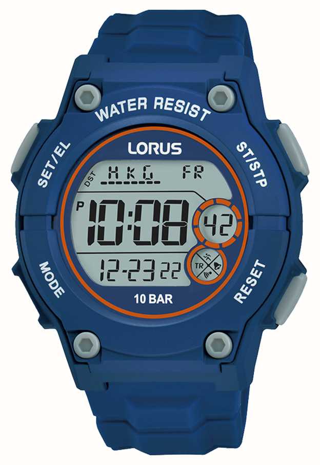 Lorus Digitales Multifunktions-100-m-Digitalzifferblatt AUT Mm) Dunkelblaues / Watches™ - (42 First Class R2331PX9
