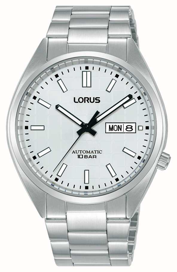 Watches™ First 100 RL497AX9 (41 Class - M Weißes Mm), Sport-Automatiktag/Datum, AUT Lorus