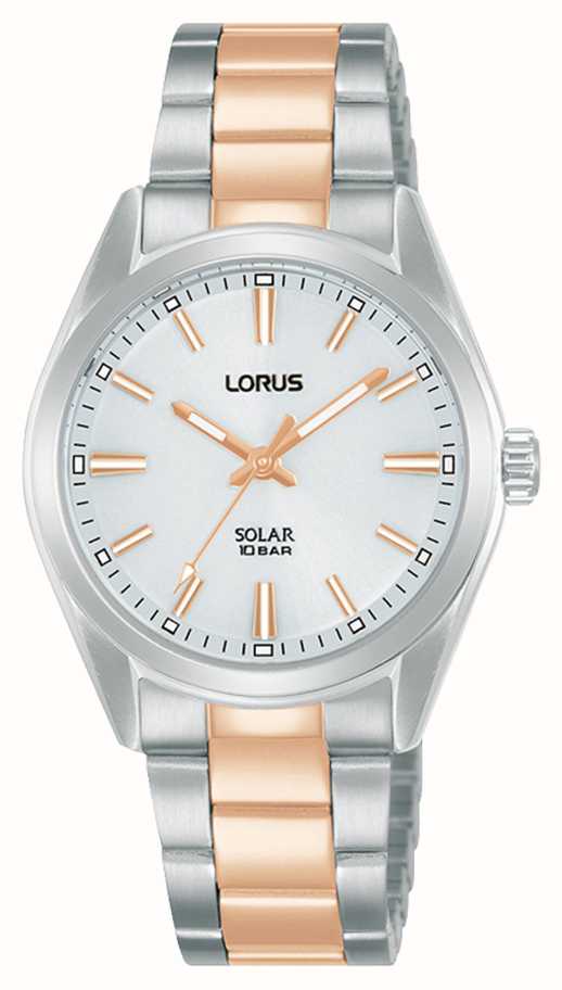First Class Sonnenschliff-Zifferblatt Zweifarbiger RY505AX9 Lorus (31 - 100 / Watches™ Sports AUT Mm), Weißes M Solar