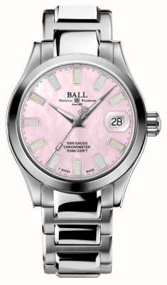 Ball Watch Company Engineer III Marvellight Chronometer Automatik (36 mm), rosafarbenes Zifferblatt/Edelstahl (Regenbogenmarkierungen) NL9616C-S1C-PKR