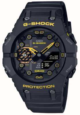 Casio G-Shock „Caution Yellow“ stoßfestes schwarzes Silikon GA-B001CY-1AER