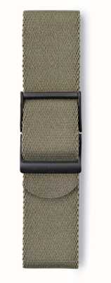 Elliot Brown 22 mm großes graugrünes Gurtband für Herren in Standardlänge STR-N08