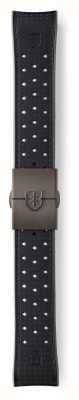 Elliot Brown Nur 22-mm-Faltarmband aus schwarzem, tropischem Kautschuk und Rotguss-Edelstahl STR-R51G