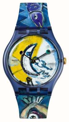 X Tate – Chagalls blauer Zirkus – Swatch Art Journey SUOZ365C