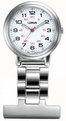 Lorus Unisex Krankenschwester Armbanduhr weißes Zifferblatt RG251CX9