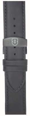 Elliot Brown Nur 22 mm breites Faltarmband aus mattschwarzem Leder STR-L10