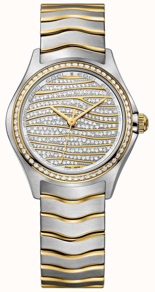 Ebel Womens Wave 58 Diamant 18 Karat Gold Uhr 1216285 First Class