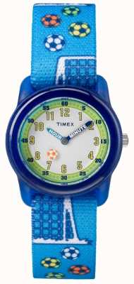 Timex Jugend analoger blauer Gurt Fußball strap TW7C165004E
