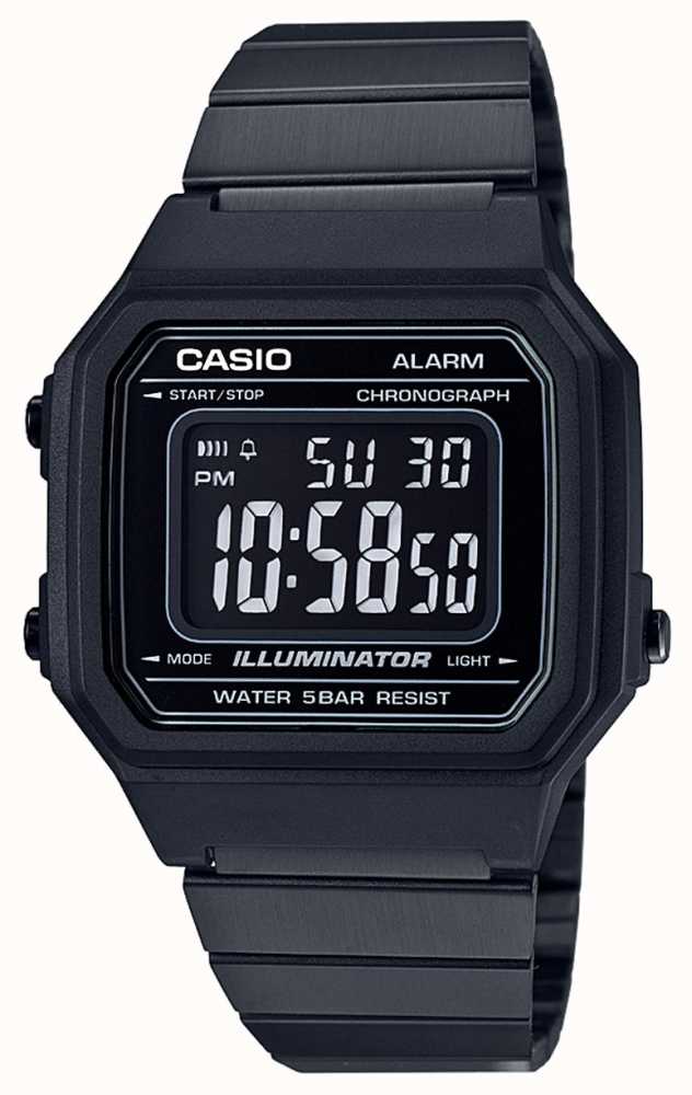 Casio Vintage Core Classic Digital Illuminator Schwarz Ip Beschichtet ...