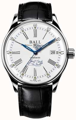 Ball Watch Company Trainmaster Bestreben Chronometer Limited Edition Leder NM3288D-LL2CJ-WH