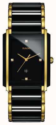 RADO Integral Diamanten High-Tech Keramik schwarz quadratisches Zifferblatt Uhr R20204712
