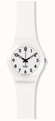 Swatch | original gent | nur weiße weiche Uhr | SO28W107-S14
