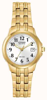 Citizen Damen Silhouette Sport Eco-Drive Gold IP Watch EW1542-59A
