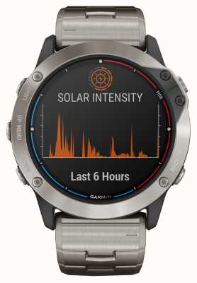 Garmin Quatix 6x Solar Power Glas Titan Armband 010-02157-31