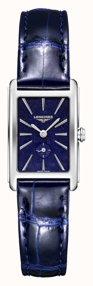 LONGINES Dolce Vita Damen Schweizer Quarz blaues Leder L52554932