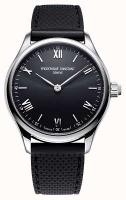 Frederique Constant Herren | Vitalität | Smartwatch | schwarzes Zifferblatt | schwarzer Radiergummi FC-287B5B6