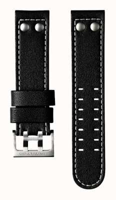 Hamilton Straps Nur 22-mm-Armband aus schwarzem Rindsleder – Khaki-Luftfahrt H690706100