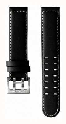 Hamilton Straps Nur 20-mm-Armband aus schwarzem Kalbsleder – Khaki-Luftfahrt h690646107