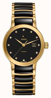 RADO Centrix automatisches Diamantarmband für Herren in Schwarz und Gold p R30080762