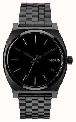 Nixon Zeitzähler | ganz schwarz | Armband aus schwarzem IP-Stahl | schwarzes Zifferblatt A045-001-00